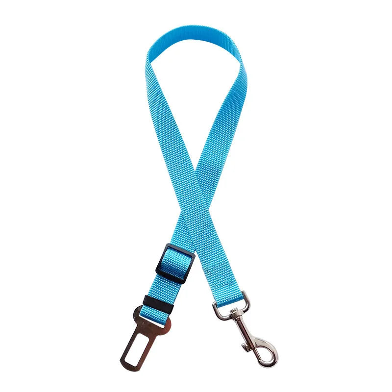 Accesorios ajustables para perros, cinturón de seguridad para mascotas, gatos, perros, asiento para mascotas, arnés de vehículo, clip de plomo, palanca de seguridad, collares de tracción para perros