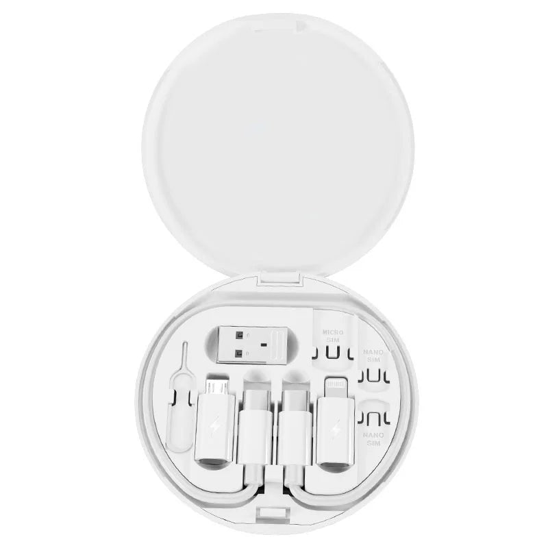 60W USB Type C to C Multi-Charging Adapter Cable Kit, USB A and Type C to Micro, Type C, Lightning Conversion Set