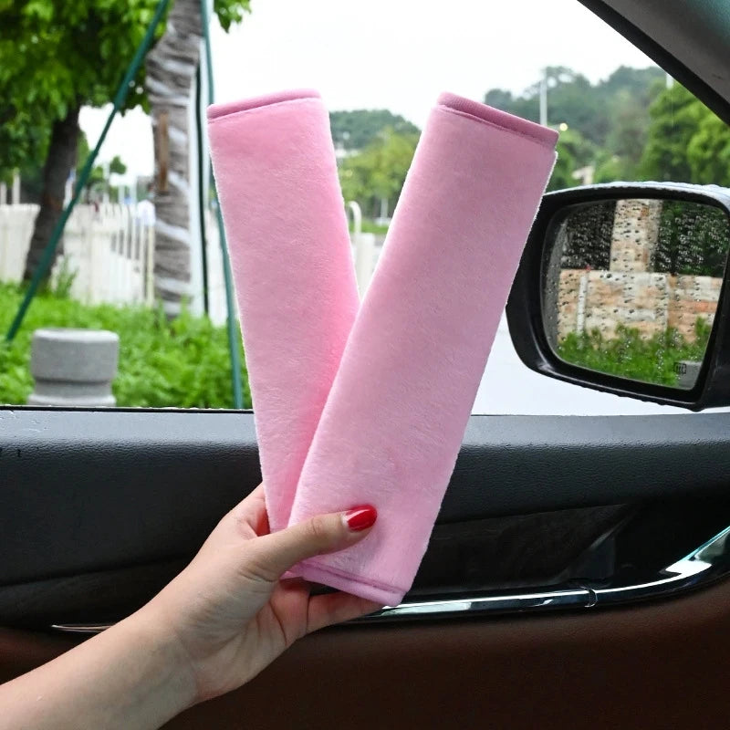 2 piezas fundas para cinturón de seguridad accesorios para coche accesorios para el hombro cinturón de seguridad para adultos