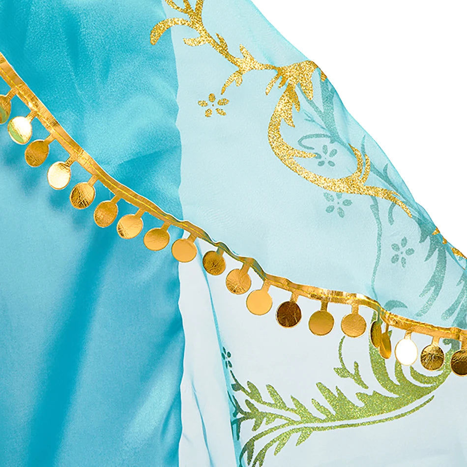 Robe de princesse arabe pour enfants — costume Halloween, carnaval, Cosplay, tenue paillettes
