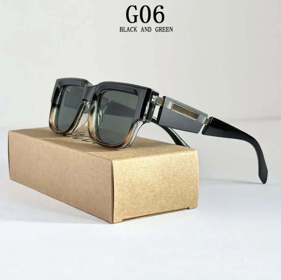 Gafas de sol cuadradas nuevas para hombre, lentes de sol de lujo para mujer, gafas de moda vintage para vacaciones de verano, Gafas de Sol Hombre Lunette Soleil Femme
