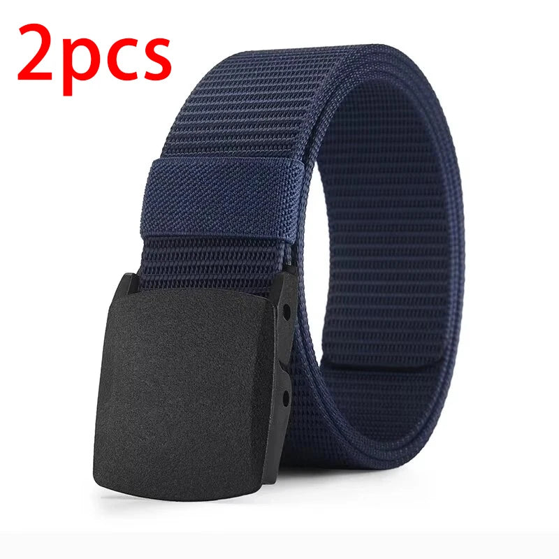 Ceinture Toile Nylon Sans Métal — Sport Extérieur Jeans Homme Femme