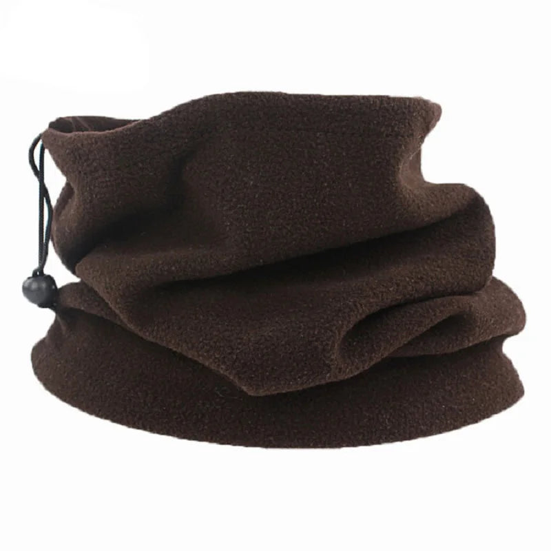 Gorro polar cálido para invierno, bufanda, braga de cuello ajustable para deportes de invierno, pesca, patinaje, correr, ciclismo
