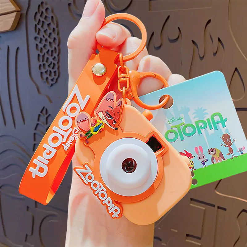 Porte-clés appareil photo jouet créatif pour enfants — pendentif sac à dos, souvenir fête d'anniversaire
