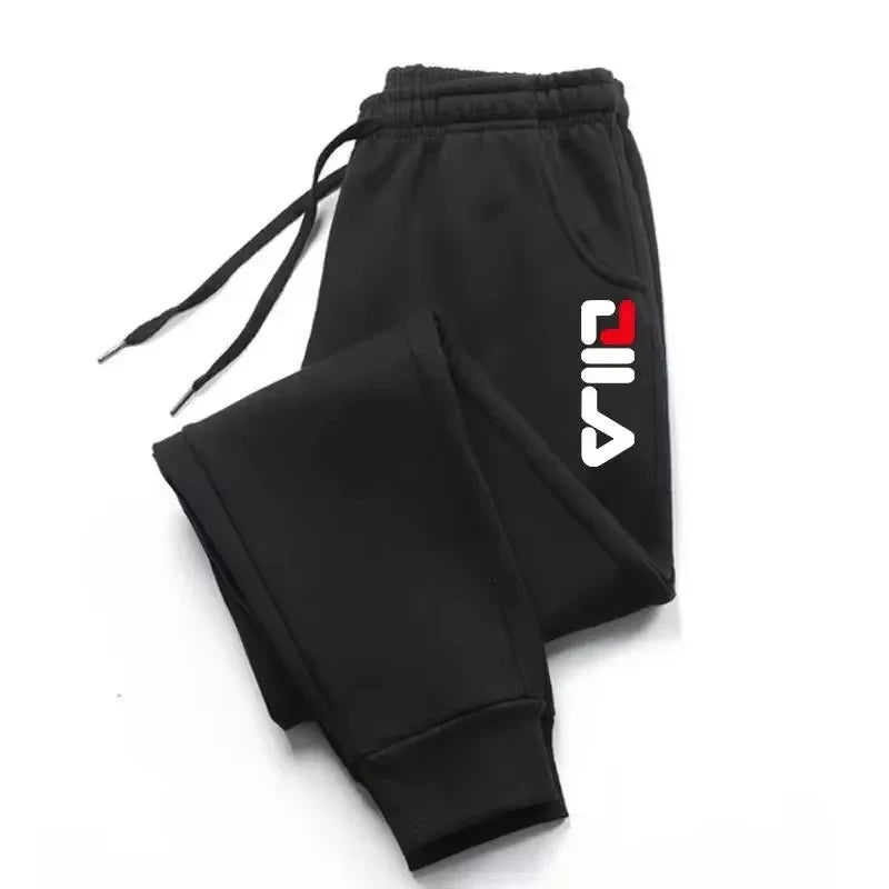 Pantalon de jogging homme — cordon, polaire, survêtement, entraînement, course, gym, fitness