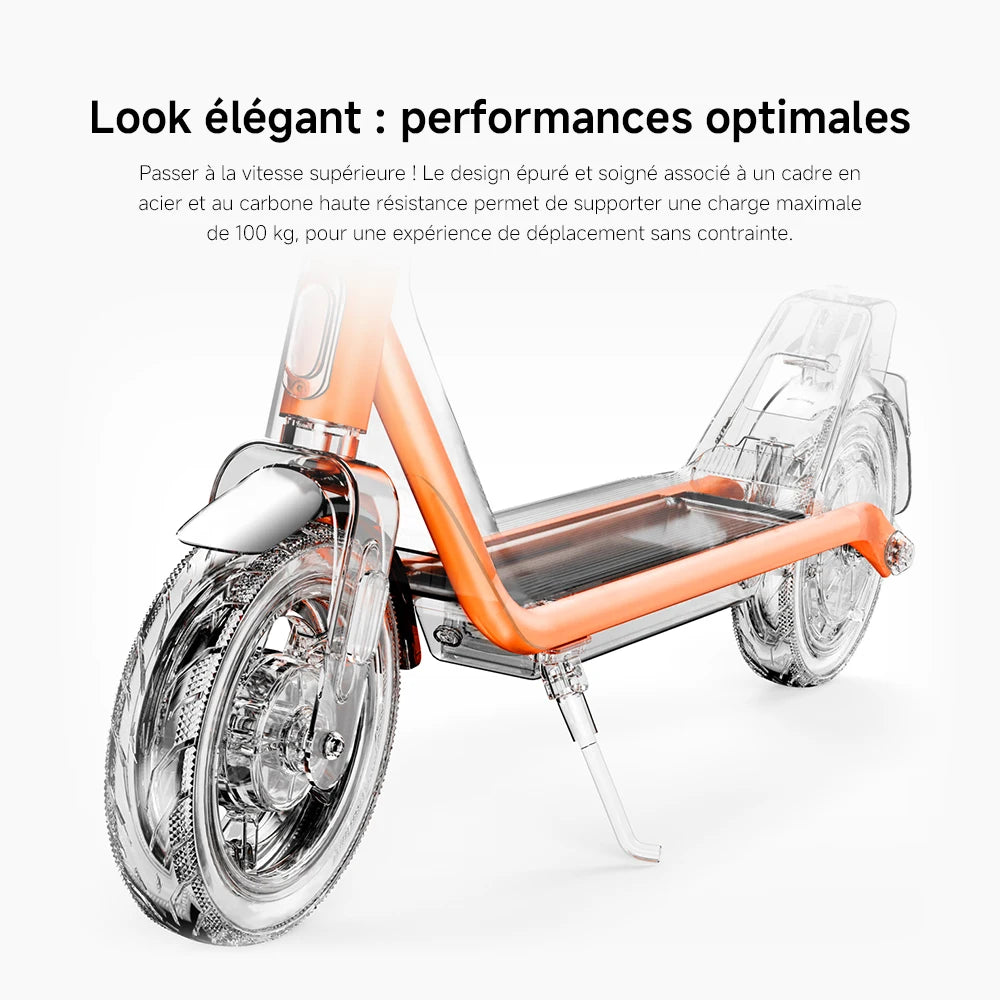 Trottinette Électrique — Pneus 10", 25 km/h, Moteur 300W, Conduite Confortable