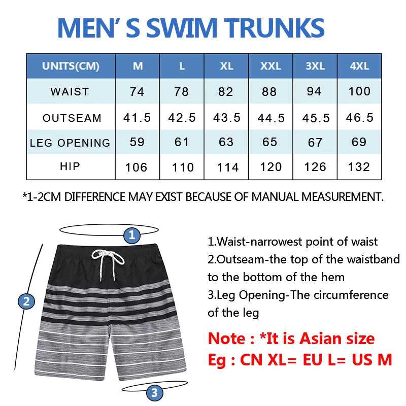 DATIFER été hommes plage impression Shorts maillots de surf Fitness entraînement troncs vêtements de sport pour hommes avec poches pantalons