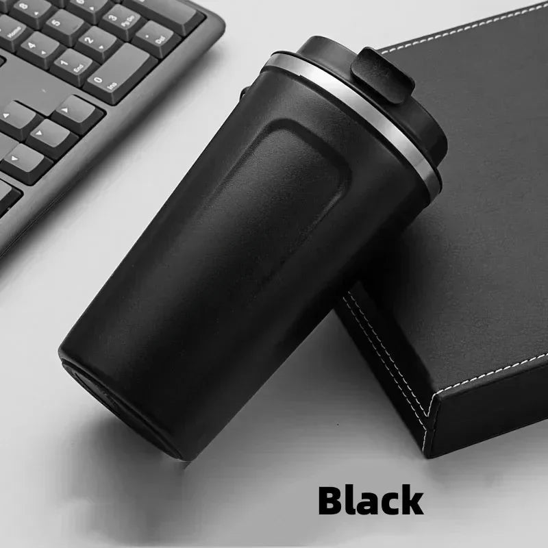 Tasse à café de voyage en acier inoxydable, tasse thermique anti-fuite, bouteille Thermos, thé, café, flacon sous vide, tasses isolées, 380/510ML