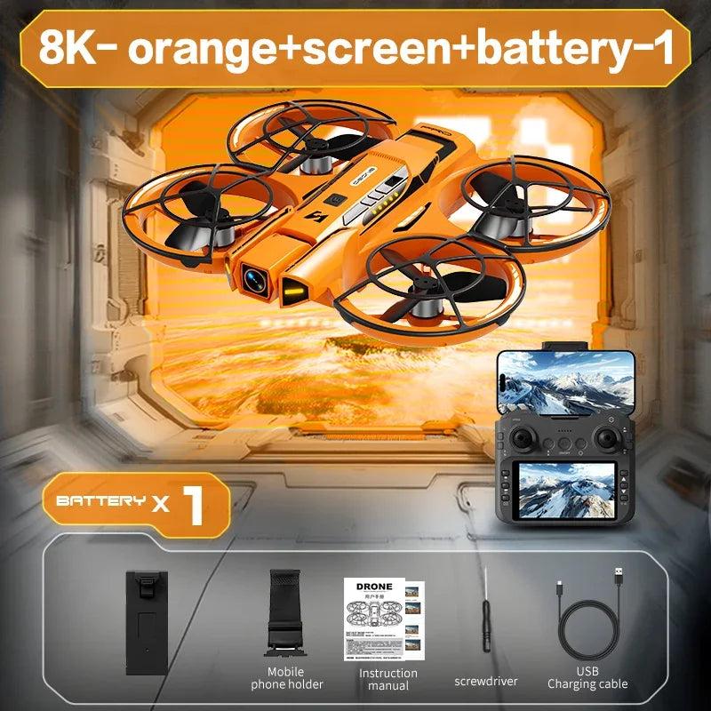 Drone Mini Lenovo A21Pro 8K GPS Profesional, Fotografía Aérea HD, Avión Teledirigido, Cámara HD 5G, Dron de Juguete UAV