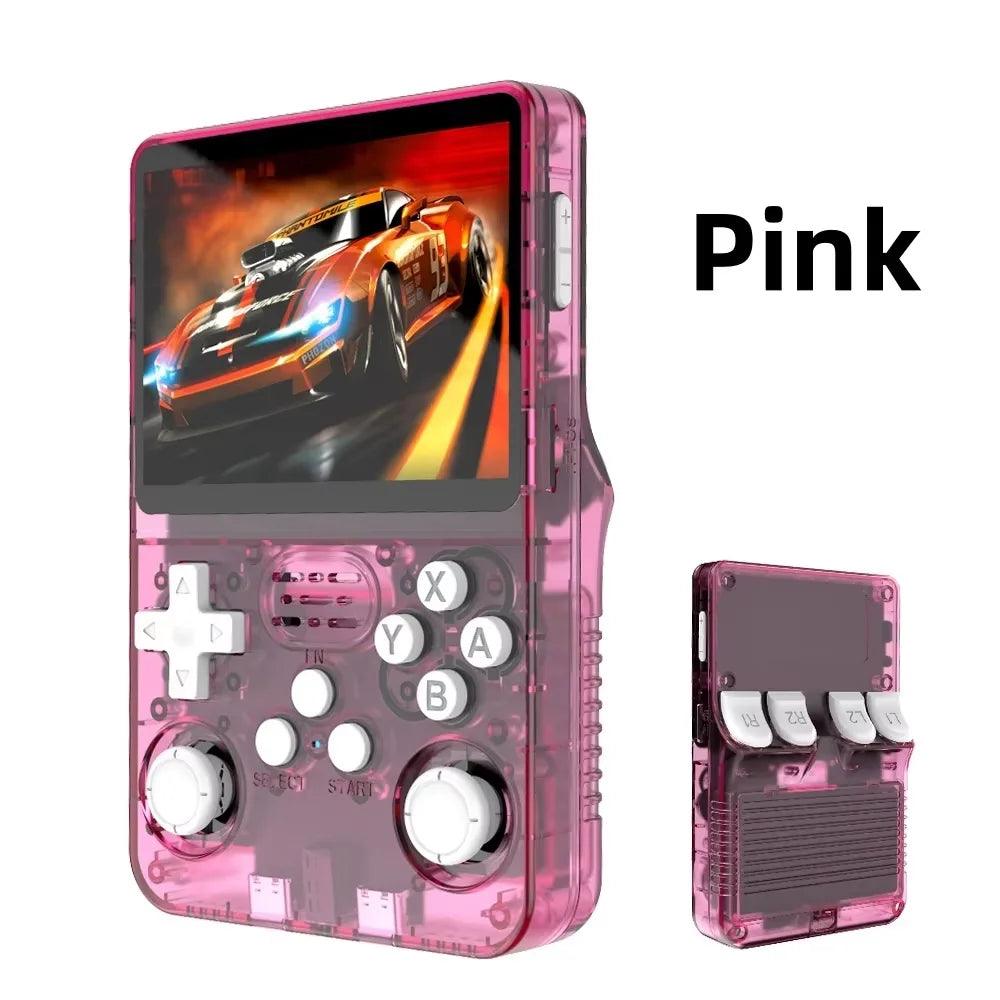 Console de jeu rétro portable 3,5" IPS — 64/128 Go, système Linux, jeux vidéo, cadeau enfants (v2)