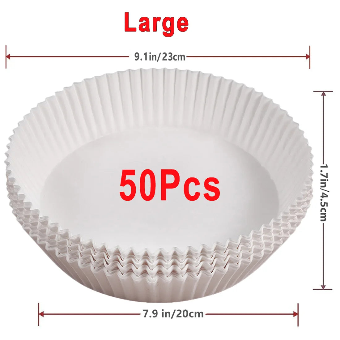 Papier antiadhésif pour friteuse à air et poulet, papiers de cuisson ronds, doublures en papier, accessoires de cuisine, 50 pièces, 100 pièces