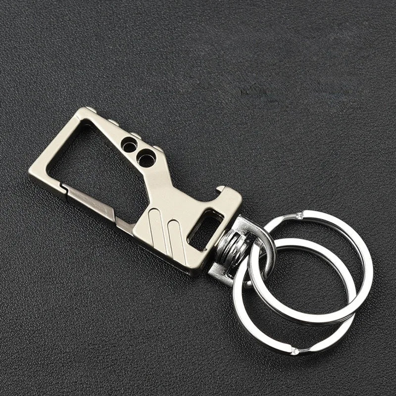 1 pièces porte-clés robuste ouvre-bouteille mousqueton porte-clés de voiture en métal pour hommes et femmes porte-clés d'ouverture de bière porte-clés