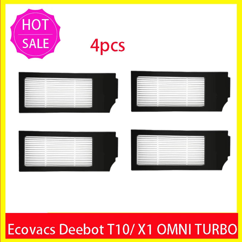 Ecovacs Deebot X1 OMNI / T10 OMNI Robot Vacuum Cleaner Spare Parts, Rubber/Side Brush, Cover, Hepa Filter, Mop Cloth, Dust Bag