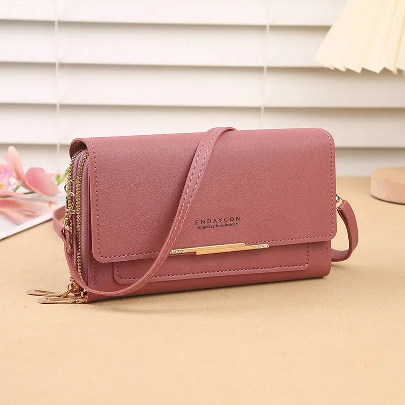 New Korean Medium-Sized Women's Wallet Bag – Convertible Crossbody Pouch with Coin Purse, Multifunctional Design