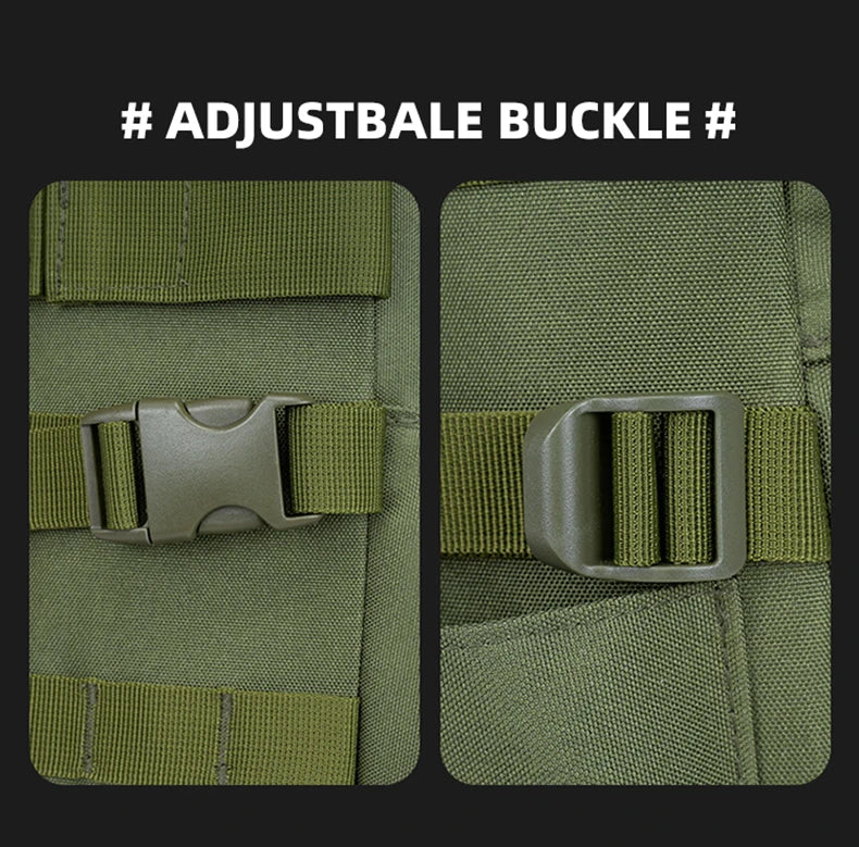 Sac à dos de pêche tactique, sac de matériel avec porte-canne, rangement d'équipement de poisson Molle Camping randonnée sac multifonctionnel en plein air