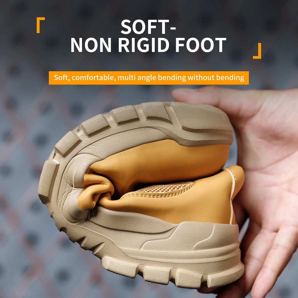 Men's Waterproof Safety Work Boots, Steel Toe Shoes, Anti-Impact and Puncture-Resistant, Tactical Hiking Boots for Outdoor Adventure