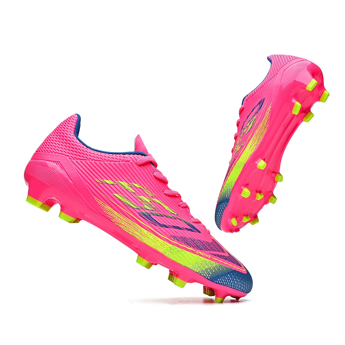 Chaussures de Football AG/FG Crampons Longs TPU — Antidérapantes Unisexe