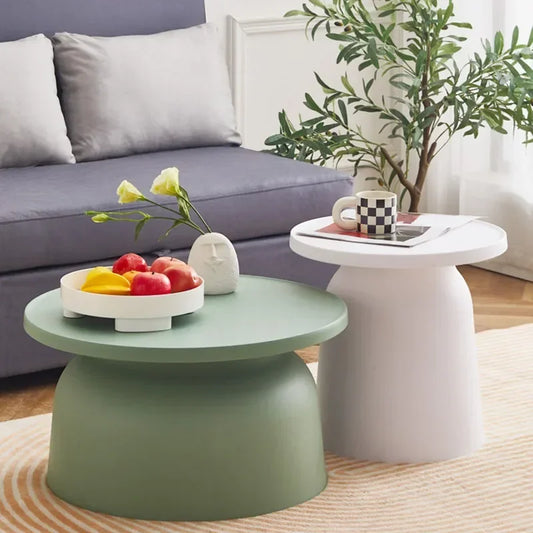 Tables basses salon nordique minimaliste — esthétique, table d'appoint moderne, simple, maison, meubles, décoration