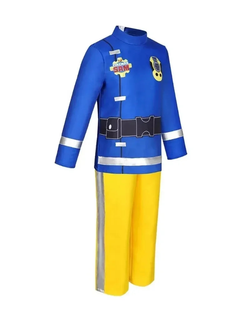 Disfraz de Cosplay de Sam el Bombero para niños, Disfraz de Halloween, Regalo de Cumpleaños