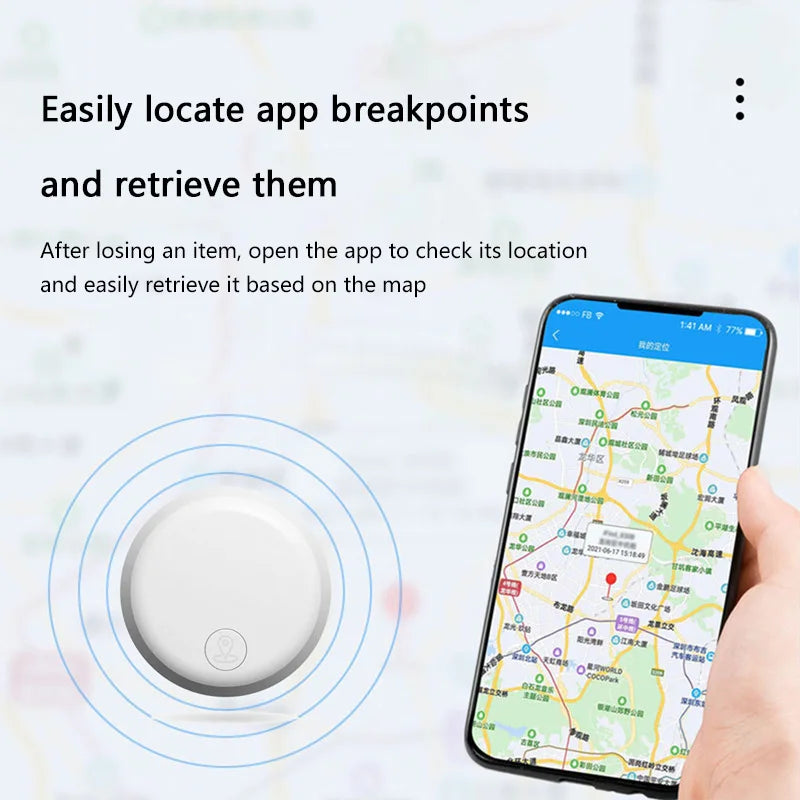 Mini traceur GPS intelligent anti-perte pour voiture, animaux domestiques, enfants, sacs, AirTag, dispositif de localisation Bluetooth pour iOS et Android