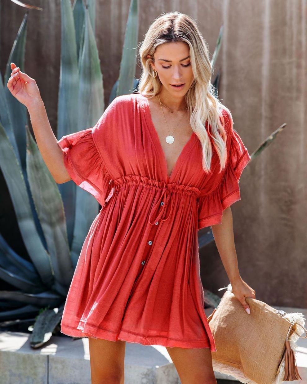 Couvrir les chemises De Plage blanches tunique Robe d'été femmes 2025 rayonne vacances dentelle découpé maillots De bain Robe De Plage Femme