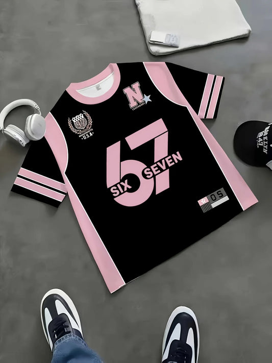 T-shirt femme imprimé américain été 2026 — décontracté, plage, manches courtes
