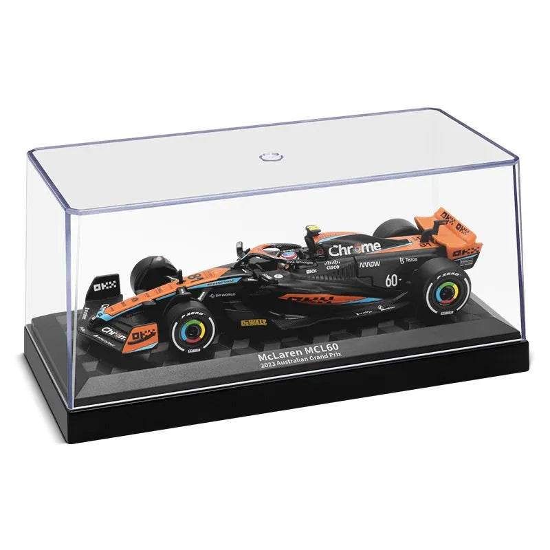 1/43 McLaren F1 MCL60 Racing Car Model Display Box Kids Toy Collectible Car Boy Friend Gift Home Decor Miniature Car