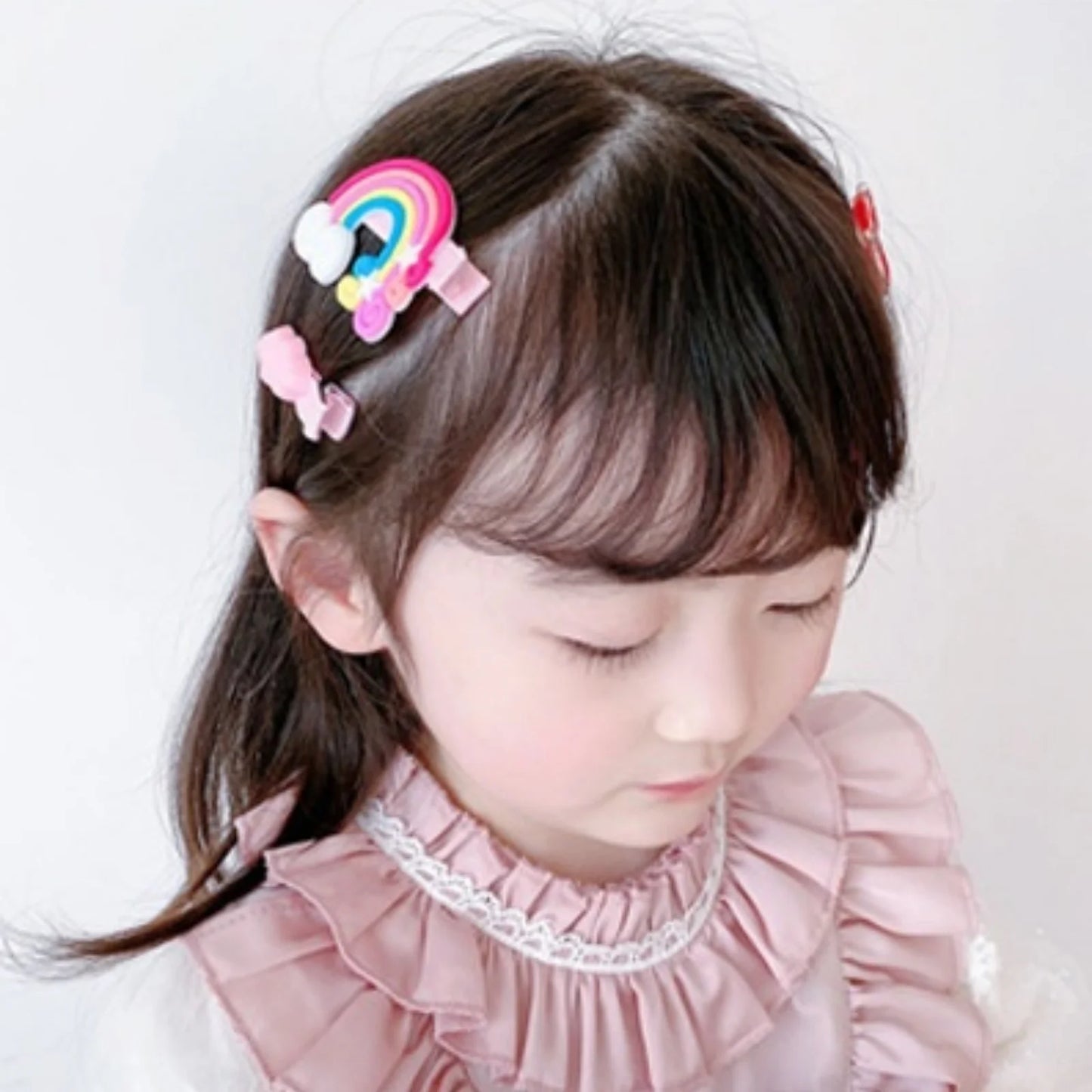 Pinces à cheveux licorne de dessin animé pour filles, jolies épingles à cheveux pour enfants, bandeau crème glacée, Barrettes, accessoires de mode, nouvelle collection 10 pièces/ensemble
