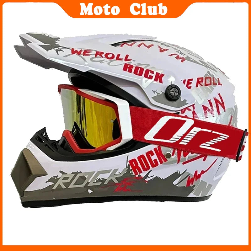 Professional Motorcycle Helmet Motocross Off-Road Protective Helmet Children's Off-Road Helmet Capacete De Motocicleta Goggles Gifts