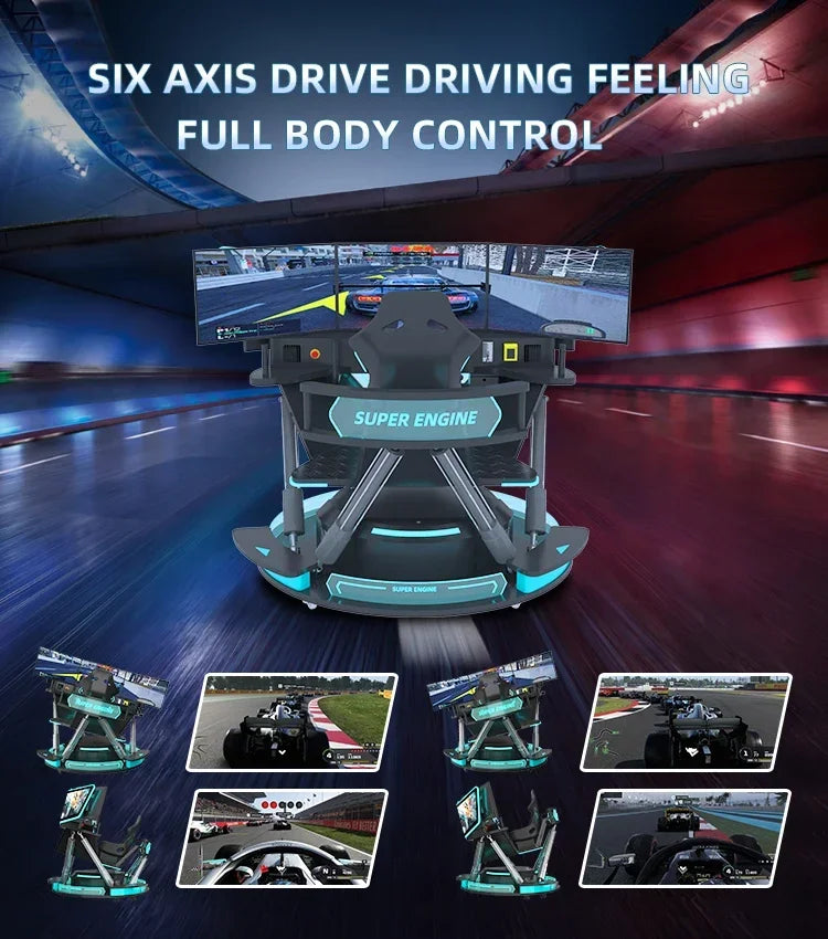 Simulateur de Course F1 VR — Parc Attractions, Voiture Arcade, Machine de Jeu