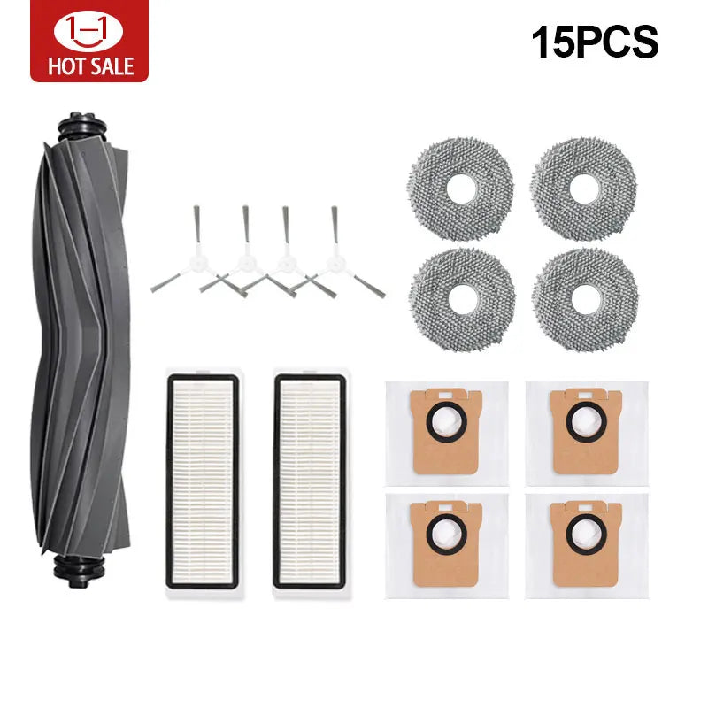 Bolsa para polvo para robot aspirador Xiaomi X20 + / X20 Plus, accesorios de trapeador y rejilla, cepillo lateral principal, filtro Hepa, piezas de repuesto