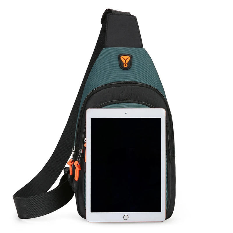 Bolso de pecho informal de Nylon para hombre, pequeño bolso de hombro para correr, ciclismo, cinturón, deporte al aire libre, bolso cruzado, riñonera de viaje para teléfono
