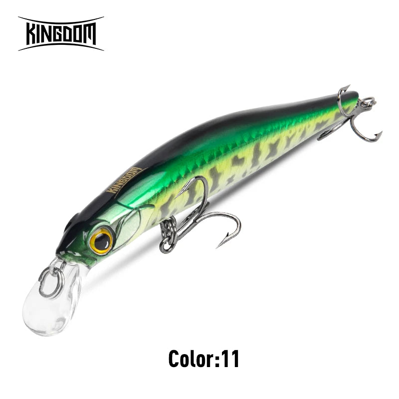 Kingdom Kingart coulant méné leurres de pêche 6g 9g 14g 18.6g Jerkbaits   Wobblers d'action réaliste, appâts durs silencieux, bar de mer
