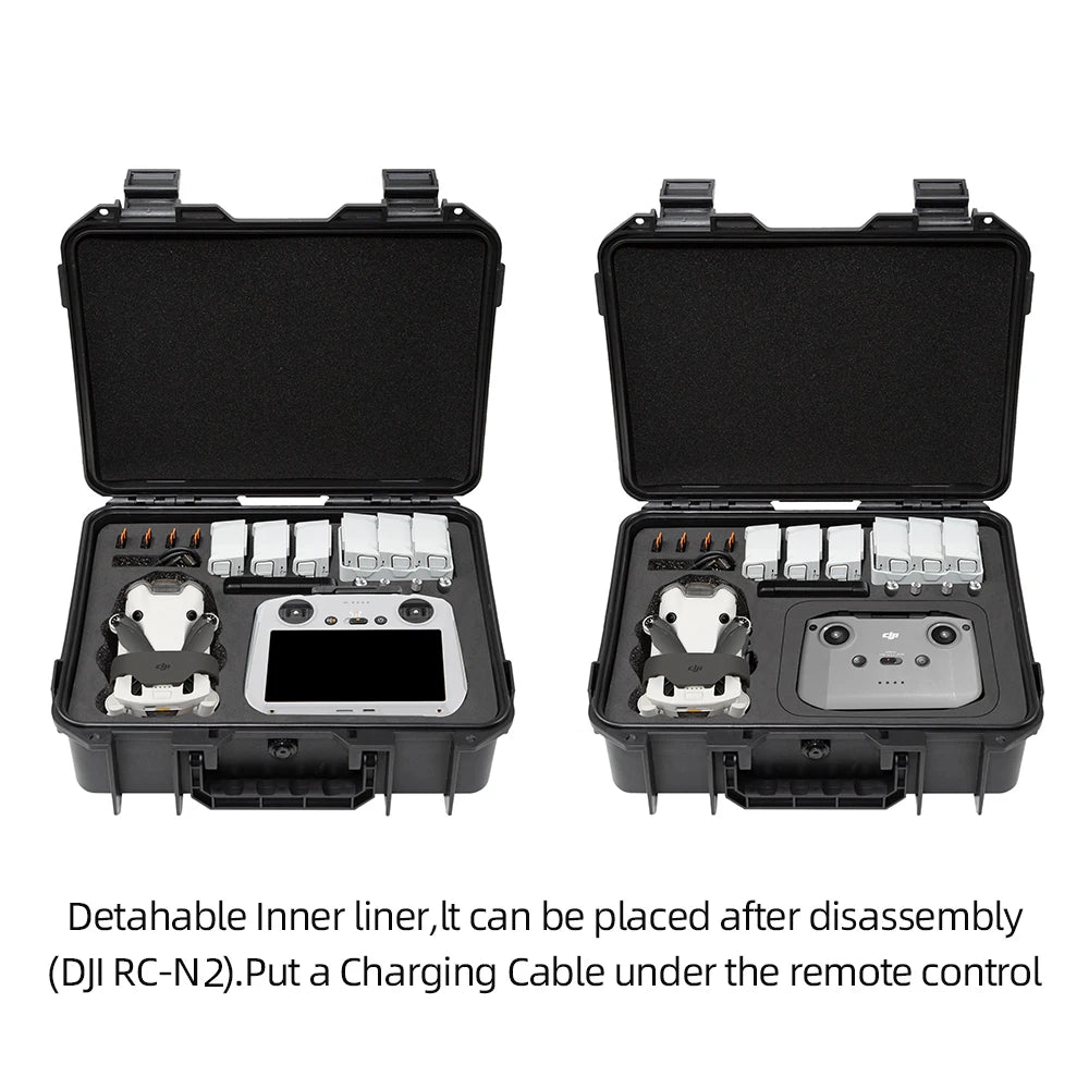 For DJI Mini 3/4Pro Case Mini 4 Pro Explosion-proof Case Mini 4 Pro Portable Bag Waterproof Hard Shell Large Capacity Case