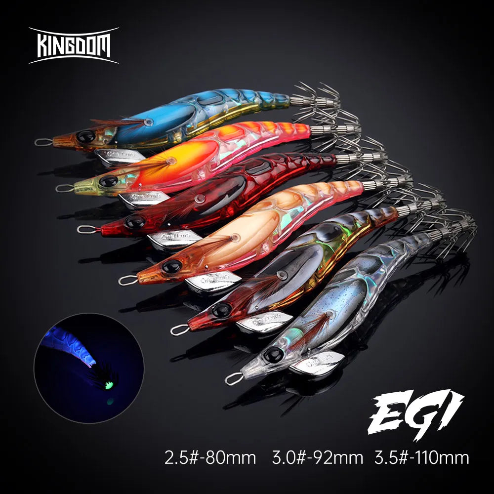 Kingdom Egi-Leurre Élcoulant à enfoncement lent, appât Élidéal pour la pêche en mer, à la turlutte, au poulpe ou à la seiche