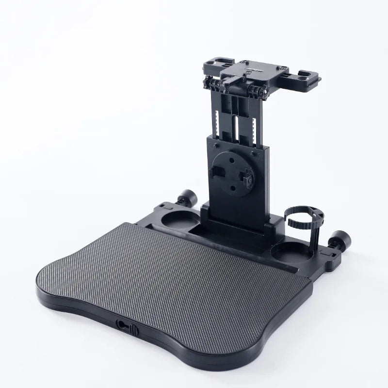 360 °   Table rotative pour plateau de voiture – Support de siège arrière en ABS, porte-ordinateur portable et porte-boissons pour les voyages sur route