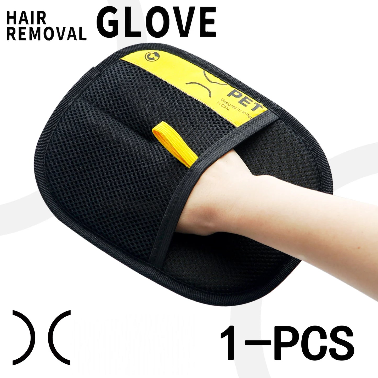 Gants d'épilation pour animaux de compagnie électrostatiques pour chats et chiens, gant de toilettage réutilisable et lavable avec brosse à rouleau anti-peluches 2 en 1, sans danger pour les chiens