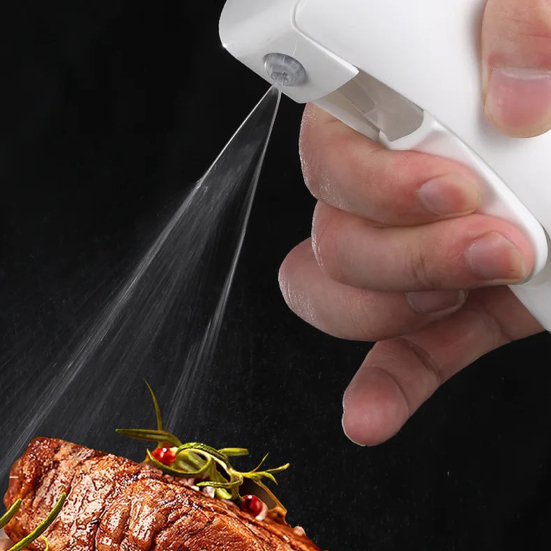 Bouteille de pulvérisation d'huile d'olive pour barbecue, pulvérisateur d'huile d'olive en plastique, bouteille vide, bouteille de vinaigre ou brosse à huile, 200/300/500ml