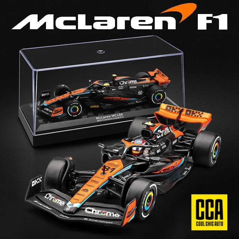 1/43 McLaren F1 MCL60 Racing Car Model Display Box Kids Toy Collectible Car Boy Friend Gift Home Decor Miniature Car