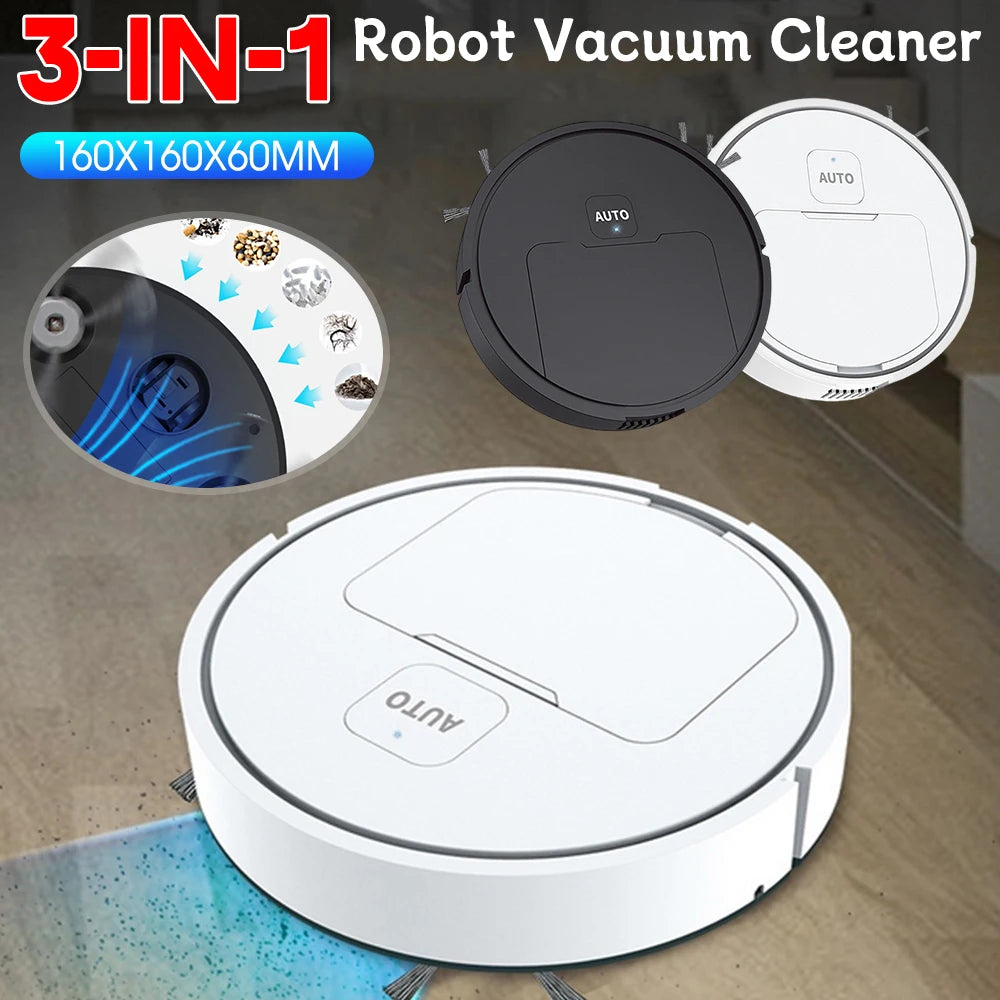 Aspirador Robot barredora inteligente 3 en 1, máquina barredora y de limpieza automática, recargable por USB, aparatos de limpieza, nuevo