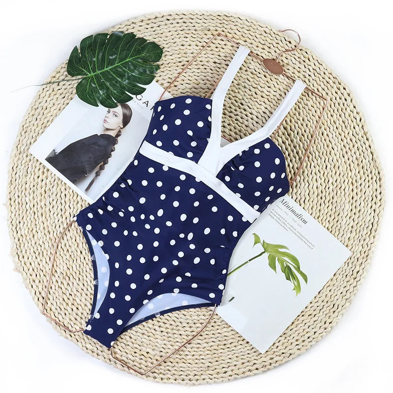 Maillot de bain une pièce Sexy pour femmes, Push Up, grande taille, contrôle du ventre, Monokini, vêtements de plage, Vintage, 2024