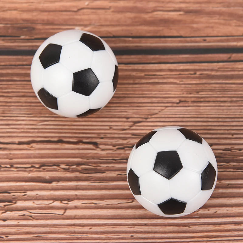 2 piezas de resina negra blanca mesa de fútbol balón de fútbol de bebé Fussball 32mm