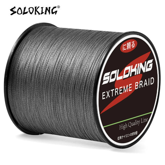 SOLOKING 300M PE tressé ligne de pêche 10LB-80LB Super fort japonais Multifilament mer ligne de pêche carpe truite bar ligne