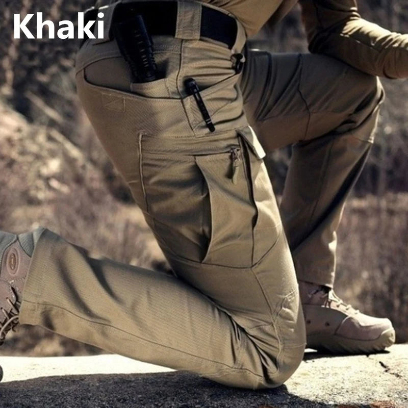 Pantalon Cargo tactique pour hommes, grande taille 6XL, pantalon de sport décontracté en plein air, randonnée pêche, imperméable, multi-poches
