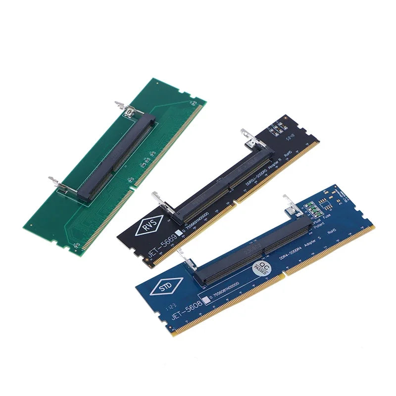 Adaptateur DDR3 DDR4 DDR5 pour ordinateur portable, convertisseur de carte SO-DIMM vers ordinateur de bureau, connecteur de mémoire RAM