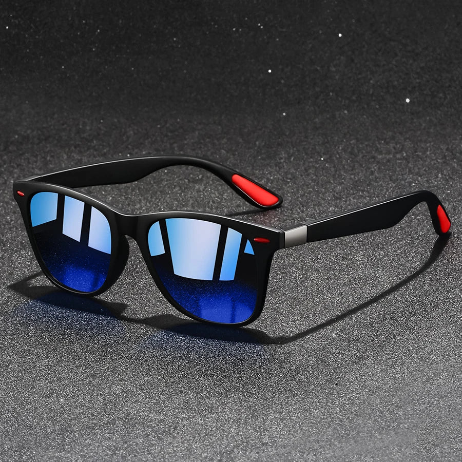 Lunettes de Soleil Rétro Monture Métal Carrée — Anti-Reflet UV400 Mode