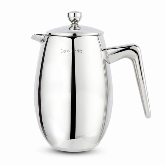 Easyworkz Nando Prensa francesa Cafetera térmica aislada de doble pared Cafetera de acero inoxidable 304