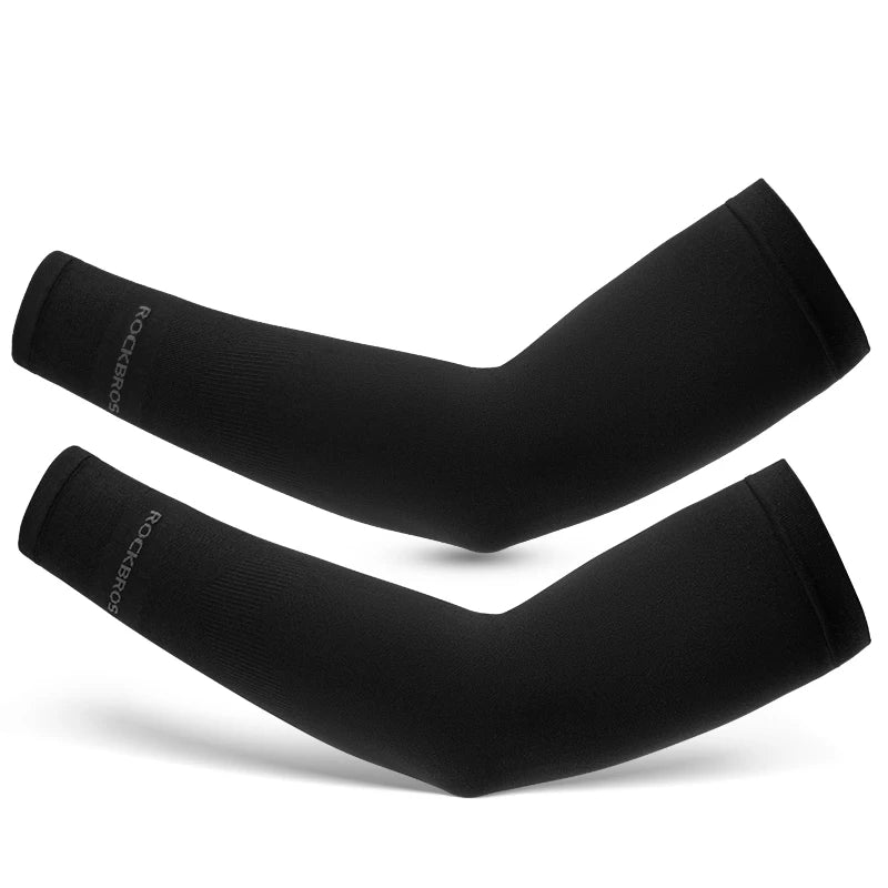 Manchons de vélo en soie glacée — protection bras, cyclisme, respirants, été, UV, sport, VTT, vélo de route