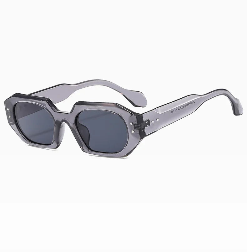 Petites lunettes de soleil rectangulaires pour hommes et femmes, lunettes de soleil carrées, nuances de voyage, vintage, rétro, UV400