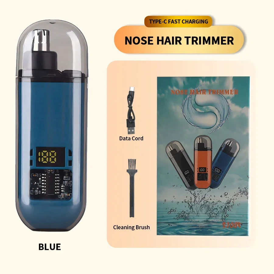 2-in-1 Portable Electric Trimmer for Men, Ear and Nose Trimmer, Professional, Painless, Portable, 2024